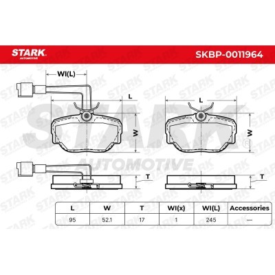 Bremsbeläge Satz Stark SKBP-0011964 SKBP-0011964 - foto 5