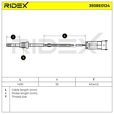 Abgastemperatursensor RIDEX 3938E0124 3938E0124 - foto 6