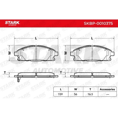 Bremsbeläge Satz Stark SKBP-0010375 SKBP-0010375 - foto 3