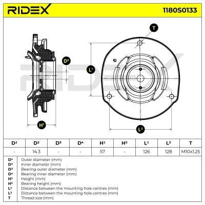 Stoßdämpferkissen Vorderachse RIDEX 1180S0133 1180S0133 - foto 6
