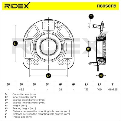 Stoßdämpferkissen Vorderachse RIDEX 1180S0119 1180S0119 - foto 5