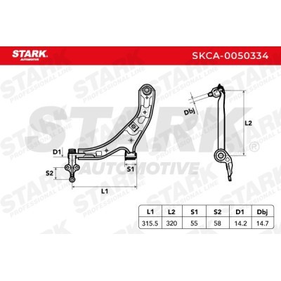 Querlenker Stark SKCA-0050334 SKCA-0050334 - foto 3