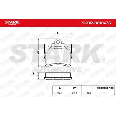 Bremsbeläge Satz Stark SKBP-0010433 SKBP-0010433 - foto 3