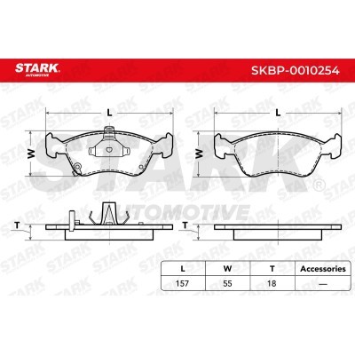 Bremsbeläge Satz Stark SKBP-0010254 SKBP-0010254 - foto 3