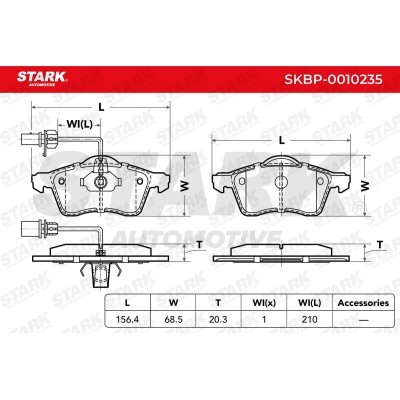 Bremsbeläge Satz Stark SKBP-0010235 SKBP-0010235 - foto 6