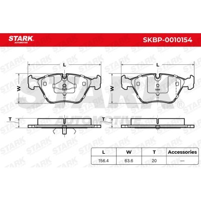 Bremsbeläge Satz Stark SKBP-0010154 SKBP-0010154 - foto 3