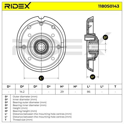 Stoßdämpferkissen Vorderachse RIDEX 1180S0143 1180S0143 - foto 4