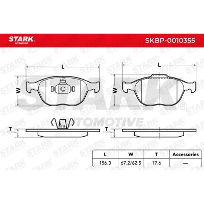 Bremsbeläge Satz Stark SKBP-0010355 SKBP-0010355 - foto 4