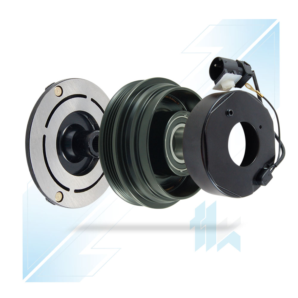 Klimakompressor Magnetkupplung (12V) DENSO 10PA17C 4PK (PV4) Ø126/Ø122 BMW 112D117400 - foto 1