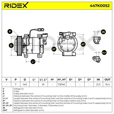 Kompressor, Klimaanlage NISSAN Pathfinder III 447K0052 - foto 5