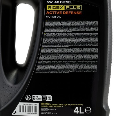 Motoröl RIDEX 1862O0014P 1862O0014P - foto 5