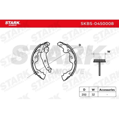 Bremsbeläge Satz Stark SKBS-0450008 SKBS-0450008 - foto 4