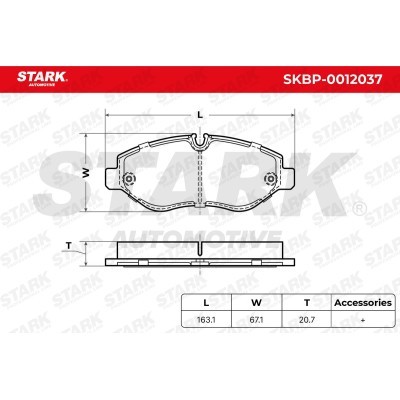 Bremsbeläge Satz Stark SKBP-0012037 SKBP-0012037 - foto 5