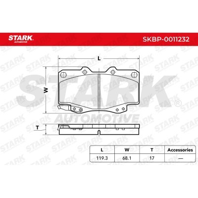 Bremsbeläge Satz Stark SKBP-0011232 SKBP-0011232 - foto 3