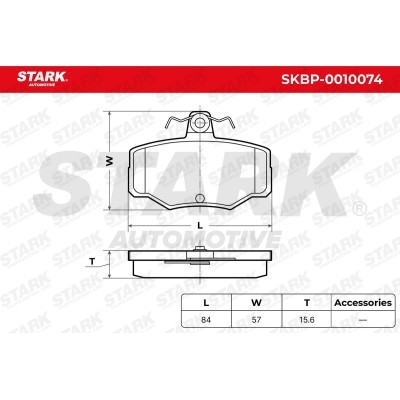 Bremsbeläge Satz Stark SKBP-0010074 SKBP-0010074 - foto 6