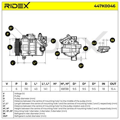 Kompressor, Klimaanlage BMW 3 Touring (E91) 447K0046 - foto 8
