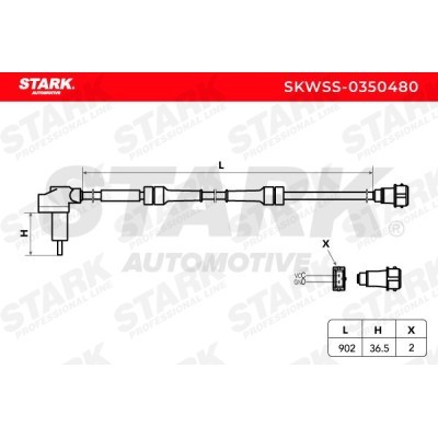 ABS Sensor Stark SKWSS-0350480 SKWSS-0350480 - foto 3