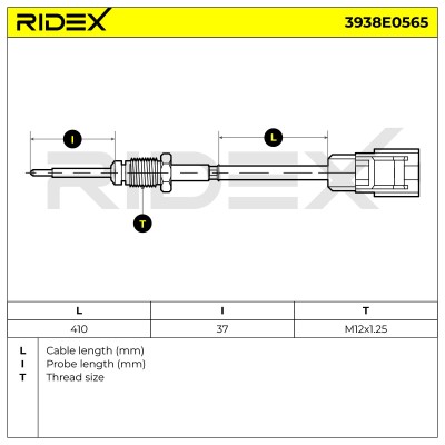 Abgastemperatursensor RIDEX 3938E0565 3938E0565 - foto 6