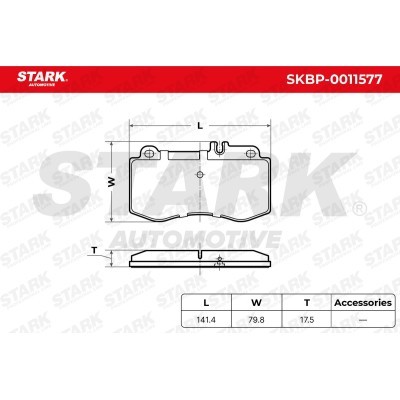 Bremsbeläge Satz Stark SKBP-0011577 SKBP-0011577 - foto 6