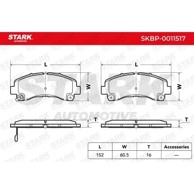 Bremsbeläge Satz Stark SKBP-0011517 SKBP-0011517 - foto 6