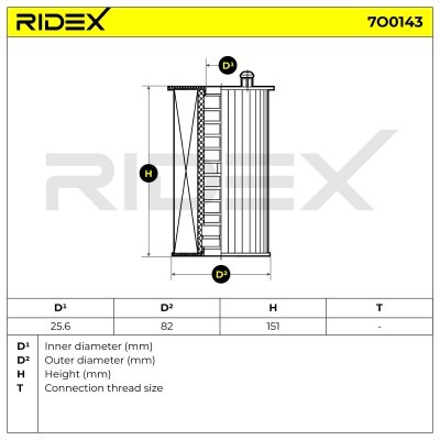 Ölfilter RIDEX 7O0143 7O0143 - foto 6