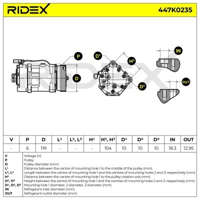 Kompressor, Klimaanlage VW Golf IV Hatchback (1J1) 447K0235 - foto 8