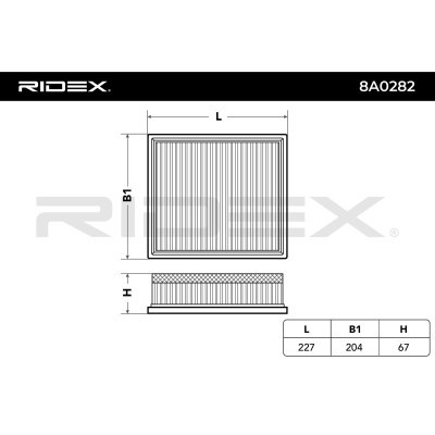 Luftfilter RIDEX 8A0282 8A0282 - foto 3