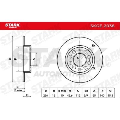 Bremsscheibe Stark SKGE-2038 SKGE-2038 - foto 6