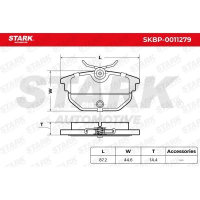 Bremsbeläge Satz Stark SKBP-0011279 SKBP-0011279 - foto 6