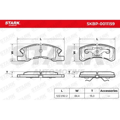 Bremsbeläge Satz Stark SKBP-0011159 SKBP-0011159 - foto 3