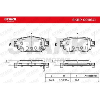 Bremsbeläge Satz Stark SKBP-0011641 SKBP-0011641 - foto 4