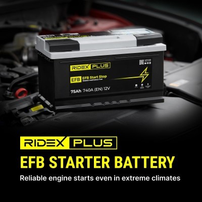 Autobatterie RIDEX 1S0046P 1S0046P - foto 7