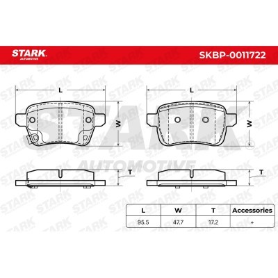 Bremsbeläge Satz Stark SKBP-0011722 SKBP-0011722 - foto 5