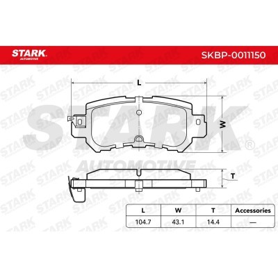 Bremsbeläge Satz Stark SKBP-0011150 SKBP-0011150 - foto 3