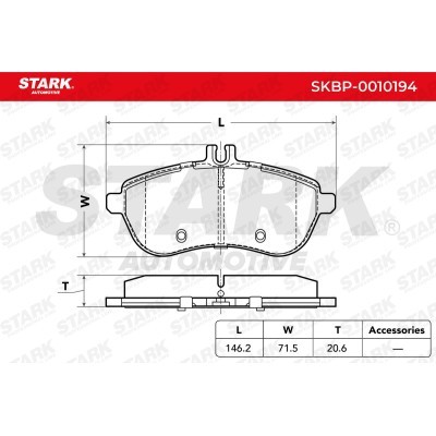 Bremsbeläge Satz Stark SKBP-0010194 SKBP-0010194 - foto 4