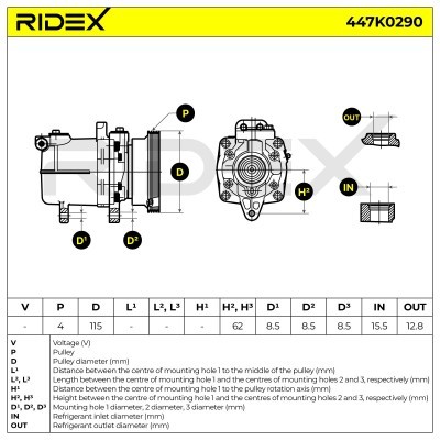 Kompressor, Klimaanlage BMW Z3 Roadster (E36) 447K0290 - foto 6
