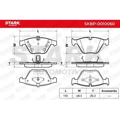 Bremsbeläge Satz Stark SKBP-0010060 SKBP-0010060 - foto 4