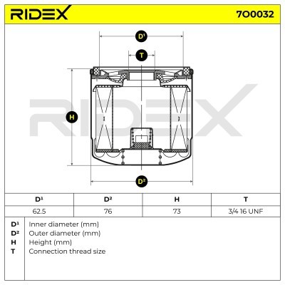 Ölfilter RIDEX 7O0032 7O0032 - foto 5