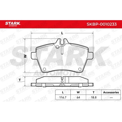 Bremsbeläge Satz Stark SKBP-0010233 SKBP-0010233 - foto 3