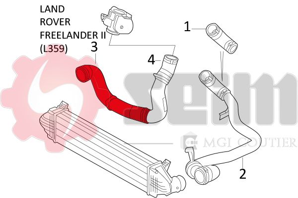 Ladeluftschlauch SEIM 981346 981346 - foto 2