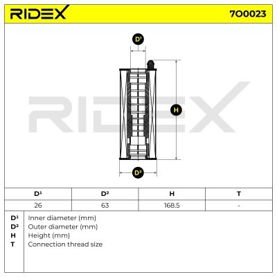 Ölfilter RIDEX 7O0023 7O0023 - foto 6