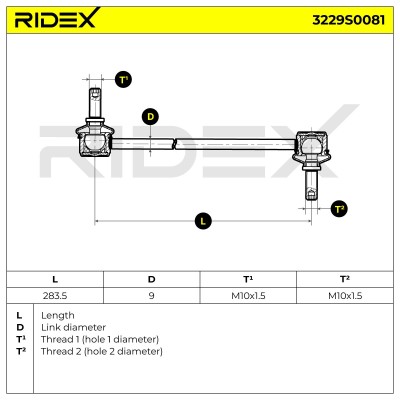 Stabilisator Stange RIDEX 3229S0081 3229S0081 - foto 7