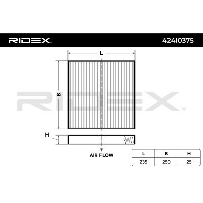 Filter, Innenraumluft RIDEX 424I0375 424I0375 - foto 3