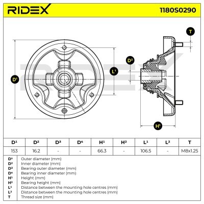 Stoßdämpferkissen Vorderachse RIDEX 1180S0290 1180S0290 - foto 5