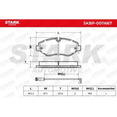 Bremsbeläge Satz Stark SKBP-0011667 SKBP-0011667 - foto 3