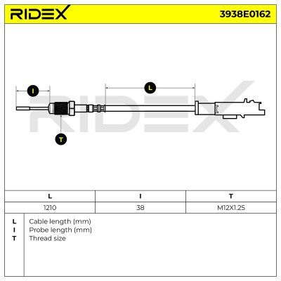 Abgastemperatursensor RIDEX 3938E0162 3938E0162 - foto 6