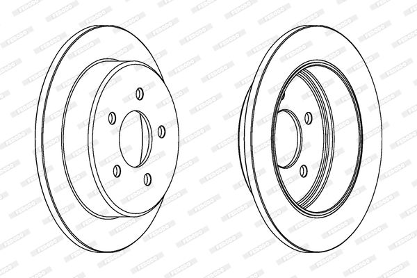 Vordere Bremsscheibe FERODO DDF1378 DDF1378 - foto 2