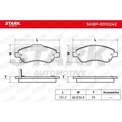 Bremsbeläge Satz Stark SKBP-0010242 SKBP-0010242 - foto 3