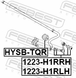 Stabilisator Stange FEBEST 1223-H1RRH 1223-H1RRH - foto 2