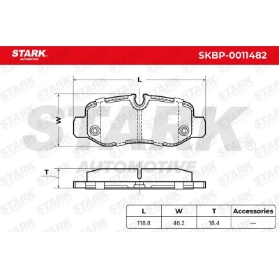 Bremsbeläge Satz Stark SKBP-0011482 SKBP-0011482 - foto 5